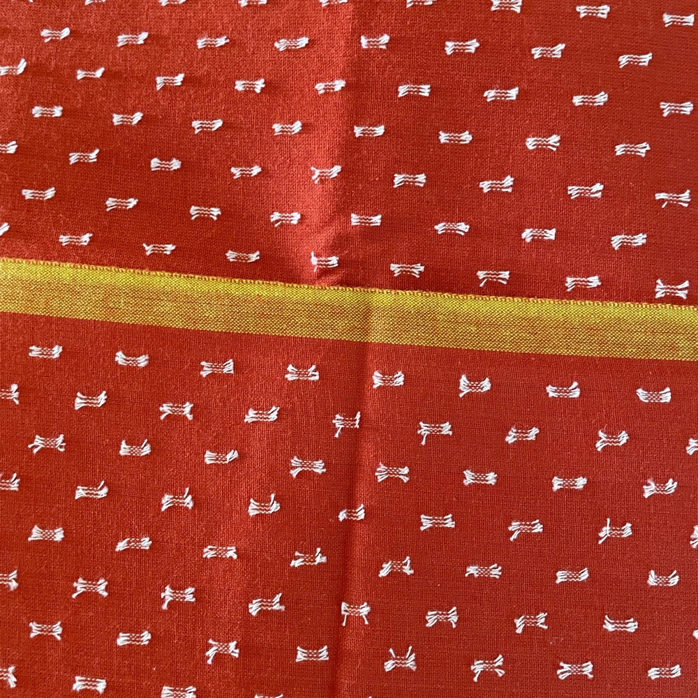 Ruby Star Society - Warp & Weft by Alexia Abegga - Flicker in Persimmon 2 yards - Picture 3 of 3